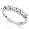 Pompeii3 3/8Ct Diamond Wedding Stackable Womens Anniversary Ring 14k Gold or Pt Lab Created - 3 of 4