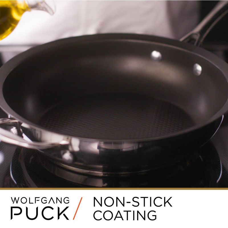 Wolfgang Puck 9-Piece Stainless Steel Cookware Set; Scratch-Resistant Non-Stick Coating, 2 of 6