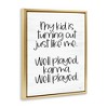 Stupell Industries Kid Karma Phrase Black Framed Floater Canvas Wall Art - 3 of 4