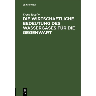 Die Wirtschaftliche Bedeutung Des Wassergases Für Die Gegenwart - by  Franz Schäfer (Hardcover)