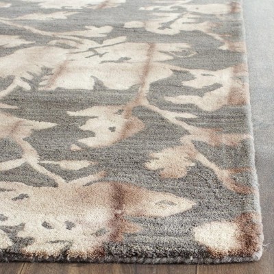 Handcrafted Grey-Beige Wool Runner Rug 27" x 120"