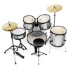 Ashthorpe 5-Piece Full-Size Complete Adult Drum Set with Remo Batter Drumheads - 3 of 4