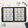 Bright Creations 9 Pocket Trading Card Binder with Zipper, Holds up to 360 Cards, 14 x 11 In, Black & Gold Faux Leather - 3 of 4