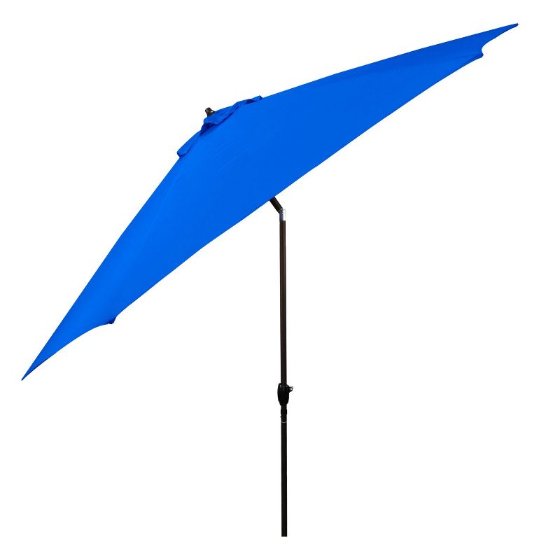 11&#39; x 11&#39; Aluminum Market Polyester Umbrella with Crank Lift Pacific Blue - Astella, 3 of 7