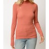 Women's Ribbed Mock Neck Turtleneck - mystree - 4 of 4