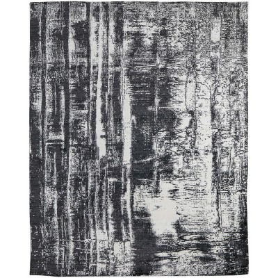 Coda Modern Abstract Black/White Area Rug