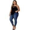 Agnes Orinda Women's Plus Size Adjustable Sleeveless Strap Fashion Casual Lace V Neck Velvet Camisoles - 3 of 4