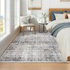 10 x 13 Large Machine Washable Living Room Rug Vintage Distressed Accent Carpet with Non-Slip Backing, Stain-Resistant Oriental Foldable Floor Mat - 2 of 4