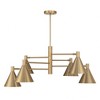 Savoy House Pharos 6 - Light Chandelier in  Noble Brass - 3 of 4
