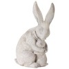 Melrose Stone Rabbit with Bunny Figurine (Set of 6) - 2 of 4