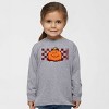 The Juniper Shop SmileyWorld Pumpkin Face Checkered Toddler Long Sleeve Tee - 3 of 4