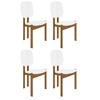 Manhattan Comfort Set of 4 Gales Mid - Century Modern Dining Chairs with Solid Wood Legs - 2 of 4