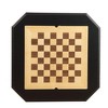 VYNXARIA Black Finish Reversible Chess Checker Game Table w/Game Tray (Chess Fingures Not Included) - 4 of 4