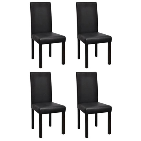 vidaXL Dining Chairs, 4 Pcs, Brown Faux Leather - image 1 of 4