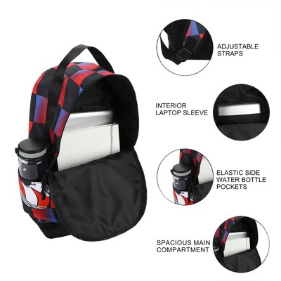 Sonic the Hedgehog Sonic & Shadow 18.5” Adult Black Backpack — фото 4