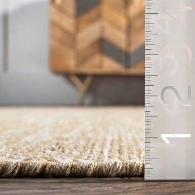 Nuloom Alessi Hand Woven Cotton Indoor Area Rug, 8' 6" x 11' 6", Beige