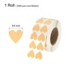 Unique Bargains Self-Adhesive Heart Decorations Sticker for Envelope Wedding 2000 Pcs - 2 of 4