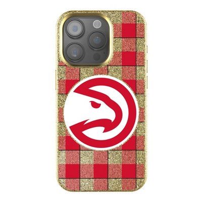 Keyscaper NBA Plaid Bling Cell Phone Case for iPhone 15 Pro Max