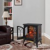 24-Inch 3D Flame Electric Infrared Quartz Fireplace Stove with Remote Control - 2 of 4