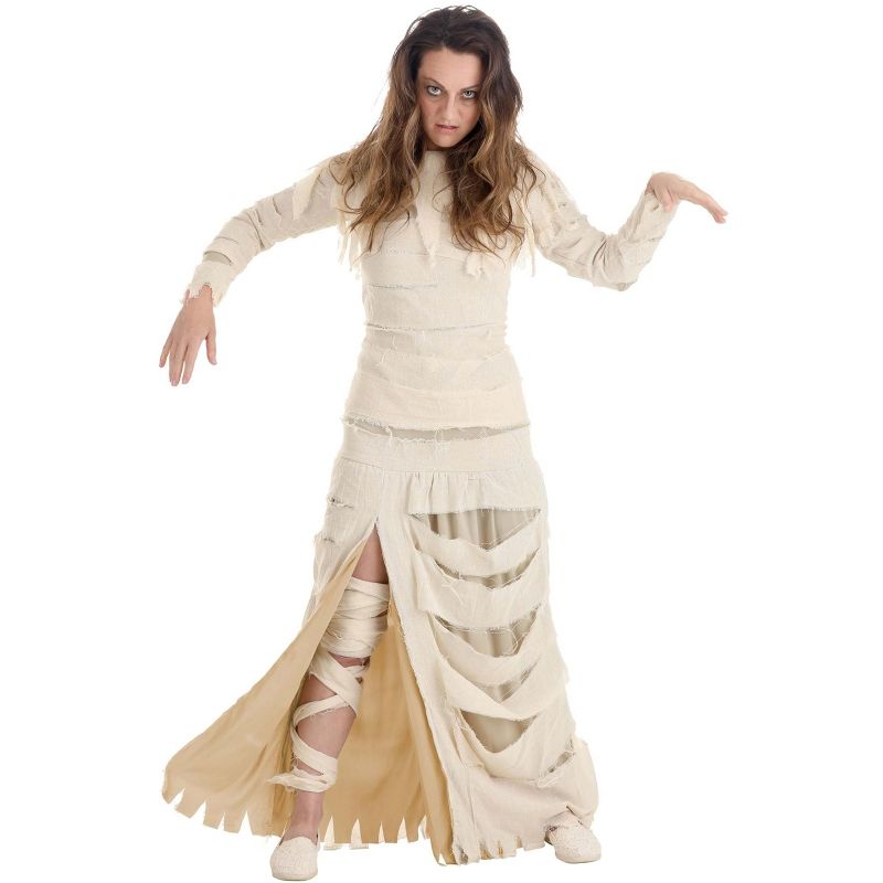 HalloweenCostumes.com Women's Full Length Mummy Costume, 2 of 8