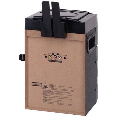 Portable Black Karaoke Machine with LED Lights and 4.3" Screen