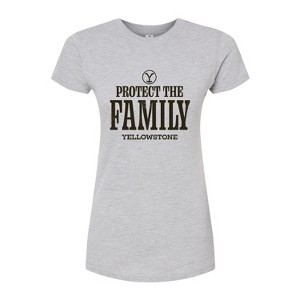 Women's - Yellowstone - We Are Family Y Brand Juniors Fitted Graphic T-Shirt - 1 of 4