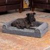  FurHaven Two-Tone Faux Fur & Suede Full Support Sofa Dog Bed - 3 of 3