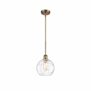 Athens Water Glass - 1 Light Mini Pendant In Industrial Style-10 Inches Tall and 8 Inches Wide - 1 of 1