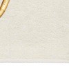 Avanti  Ivory with Gold Script Monogram Fingertip Towel Letter   P - 3 of 3