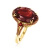 Ross-Simons 11.20 ct. t.w. Garnet and .36 ct. t.w. Red Diamond Ring in 14kt Yellow Gold - 3 of 4