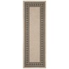 Area Rugs Modern Bordered Rug Easy Jute Rug Non-Slip Low Pile Indoor Outdoor Rugs for Living Room Patio Backyard - 3 of 4
