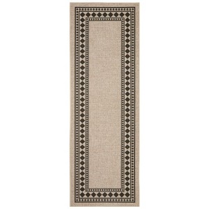 Washable Geometric Bordered Living Room Rugs, Soft Non Slip Bedroom Dining Room Carpet, Low Pile Floor Cover for Home Office - 1 of 4