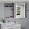 LED Medicine Cabinet with Mirror,Surface or Recessed Mount,Defogger,Memory Function,3-Color Lighting,USB&Outlet,Dimmer,and Storage Shelf - 2 of 4