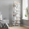 7-Tier Rotating Shoe Rack Tower, 360° Revolving Free Standing Shoe Organizer, Vertical Spinning Shoes Display Carousel - 2 of 4