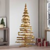 vidaXL Christmas Trees with Stand Brown 70.9" Solid pine wood - 2 of 4