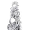 vidaXL Pop-up Christmas Tree Silver PET 47.2 in Collapsible - Silver 4 x 1 ft - 3 of 4