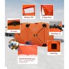 1-8 Person Pop-Up Ice Fishing Shelter, Insulated Portable Hub-Style Tent - Windproof Warm Shanty for Winter Fishing - 4 of 4