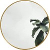 DOMETOUR Black/Gold Metal Round Bathroom Mirror - 2 of 4