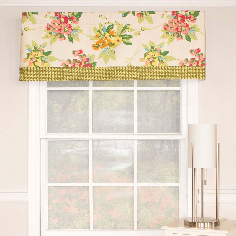 Selva Banded Sage Type All Season 3" Rod Pocket Valance 50" x 16" by RLF Home, 2 of 5