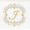 Linum Home Textiles 100% Turkish Cotton MONICA Gold Thread 2PC Embellished Hand Towel Set - 3 of 3