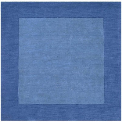 Hauteloom Macedon Blue Bordered Wool Rug