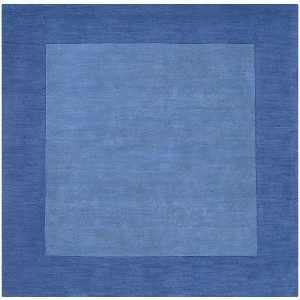 Hauteloom Macedon Blue Bordered Wool Rug - 1 of 4