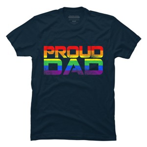 Adult Design By Humans LGBTQ+ Proud Dad Father's Day By KangThien T-Shirt - 1 of 2