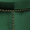 Tiernan Glam Velvet Tufted Ottoman Green - Christopher Knight Home: Studded, No Assembly Required, Plywood Frame - 3 of 4