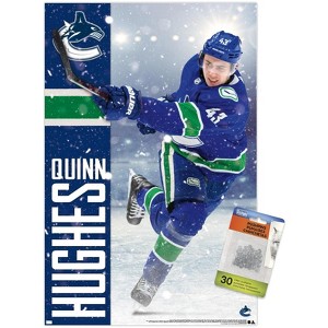 Trends International NHL Vancouver Canucks - Quinn Hughes 20 Unframed Wall Poster Prints - 1 of 4