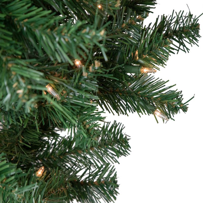 Northlight 5.5' Pre-Lit Medium Upside Down Spruce Artificial Christmas Tree, Clear Lights, 4 of 9
