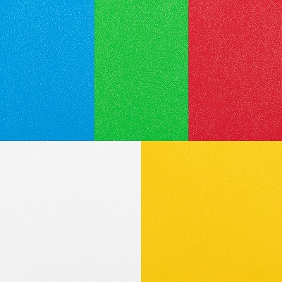 Modern 11.5" Assorted Color Stackable Steel Stools - Set of 5