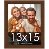 PosterPalooza | Simple Brown Picture Frame - UV Acrylic, Foam Board Backing, Hanging Hardware - 2 of 4