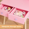 Karl Home Kids Cat Mirror Vanity Makeup Dressing Table with 7 pretend play accessories - 3 of 4