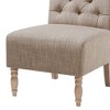 NicBex Polyester Accent Chair,Upholstered Living Room Chairs with Button Tufted Backrest,Modern Armless Chair,Accent Chairs for Living Room - 4 of 4
